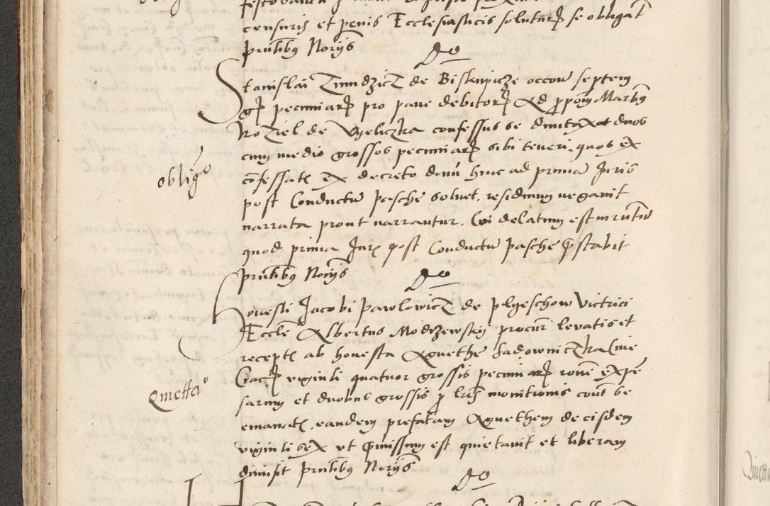 Zdjęcie nr 120 dla obiektu archiwalnego: Acta actorum causarum, sentenciarum et obligacionum coram reverendo patre domino Paulo Crassowsky Warssoviensi et Omnium Sanctorum preposito, canonico et officiali generali Cracoviensi ad annum Domini millesimum quingentesimum quadraresimum quatrum, cuius indicio est secunda pontificatus sanctissimi in Christo patris et domini nostri domini Pauli divina providencia pape tercii anno ipsius decimo, a die ac mense infrascriptis feliciter continuantur