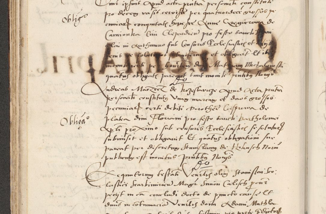 Zdjęcie nr 114 dla obiektu archiwalnego: Acta actorum causarum, sentenciarum et obligacionum coram reverendo patre domino Paulo Crassowsky Warssoviensi et Omnium Sanctorum preposito, canonico et officiali generali Cracoviensi ad annum Domini millesimum quingentesimum quadraresimum quatrum, cuius indicio est secunda pontificatus sanctissimi in Christo patris et domini nostri domini Pauli divina providencia pape tercii anno ipsius decimo, a die ac mense infrascriptis feliciter continuantur