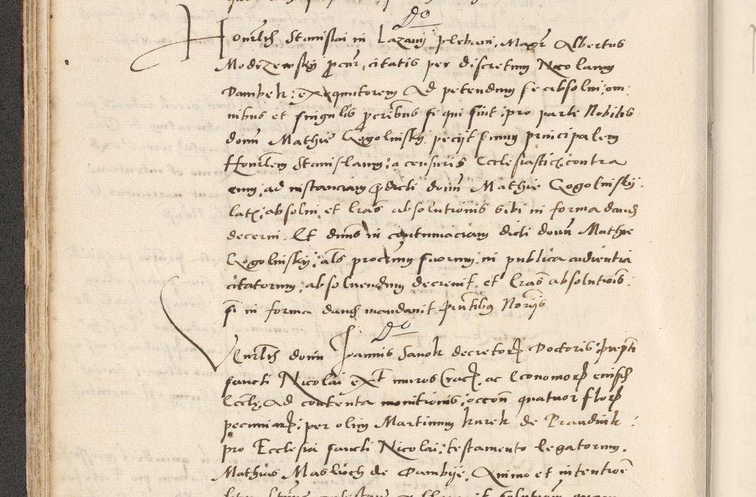 Zdjęcie nr 108 dla obiektu archiwalnego: Acta actorum causarum, sentenciarum et obligacionum coram reverendo patre domino Paulo Crassowsky Warssoviensi et Omnium Sanctorum preposito, canonico et officiali generali Cracoviensi ad annum Domini millesimum quingentesimum quadraresimum quatrum, cuius indicio est secunda pontificatus sanctissimi in Christo patris et domini nostri domini Pauli divina providencia pape tercii anno ipsius decimo, a die ac mense infrascriptis feliciter continuantur