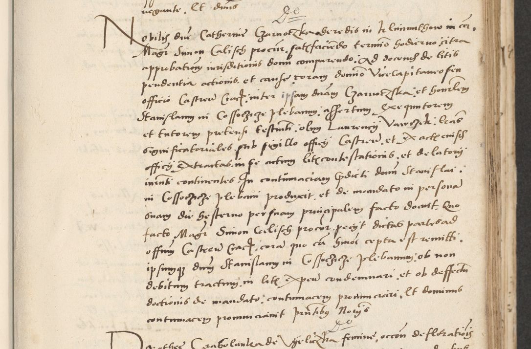 Zdjęcie nr 109 dla obiektu archiwalnego: Acta actorum causarum, sentenciarum et obligacionum coram reverendo patre domino Paulo Crassowsky Warssoviensi et Omnium Sanctorum preposito, canonico et officiali generali Cracoviensi ad annum Domini millesimum quingentesimum quadraresimum quatrum, cuius indicio est secunda pontificatus sanctissimi in Christo patris et domini nostri domini Pauli divina providencia pape tercii anno ipsius decimo, a die ac mense infrascriptis feliciter continuantur