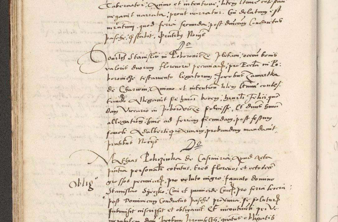Zdjęcie nr 106 dla obiektu archiwalnego: Acta actorum causarum, sentenciarum et obligacionum coram reverendo patre domino Paulo Crassowsky Warssoviensi et Omnium Sanctorum preposito, canonico et officiali generali Cracoviensi ad annum Domini millesimum quingentesimum quadraresimum quatrum, cuius indicio est secunda pontificatus sanctissimi in Christo patris et domini nostri domini Pauli divina providencia pape tercii anno ipsius decimo, a die ac mense infrascriptis feliciter continuantur