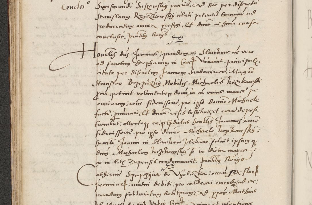 Zdjęcie nr 104 dla obiektu archiwalnego: Acta actorum causarum, sentenciarum et obligacionum coram reverendo patre domino Paulo Crassowsky Warssoviensi et Omnium Sanctorum preposito, canonico et officiali generali Cracoviensi ad annum Domini millesimum quingentesimum quadraresimum quatrum, cuius indicio est secunda pontificatus sanctissimi in Christo patris et domini nostri domini Pauli divina providencia pape tercii anno ipsius decimo, a die ac mense infrascriptis feliciter continuantur