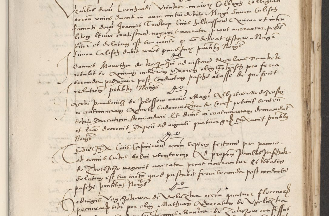 Zdjęcie nr 91 dla obiektu archiwalnego: Acta actorum causarum, sentenciarum et obligacionum coram reverendo patre domino Paulo Crassowsky Warssoviensi et Omnium Sanctorum preposito, canonico et officiali generali Cracoviensi ad annum Domini millesimum quingentesimum quadraresimum quatrum, cuius indicio est secunda pontificatus sanctissimi in Christo patris et domini nostri domini Pauli divina providencia pape tercii anno ipsius decimo, a die ac mense infrascriptis feliciter continuantur