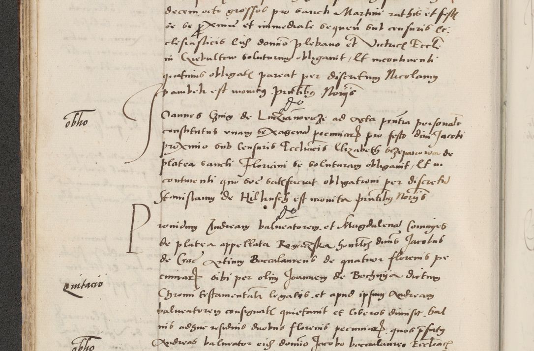 Zdjęcie nr 92 dla obiektu archiwalnego: Acta actorum causarum, sentenciarum et obligacionum coram reverendo patre domino Paulo Crassowsky Warssoviensi et Omnium Sanctorum preposito, canonico et officiali generali Cracoviensi ad annum Domini millesimum quingentesimum quadraresimum quatrum, cuius indicio est secunda pontificatus sanctissimi in Christo patris et domini nostri domini Pauli divina providencia pape tercii anno ipsius decimo, a die ac mense infrascriptis feliciter continuantur