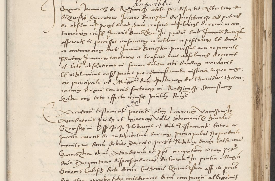 Zdjęcie nr 93 dla obiektu archiwalnego: Acta actorum causarum, sentenciarum et obligacionum coram reverendo patre domino Paulo Crassowsky Warssoviensi et Omnium Sanctorum preposito, canonico et officiali generali Cracoviensi ad annum Domini millesimum quingentesimum quadraresimum quatrum, cuius indicio est secunda pontificatus sanctissimi in Christo patris et domini nostri domini Pauli divina providencia pape tercii anno ipsius decimo, a die ac mense infrascriptis feliciter continuantur