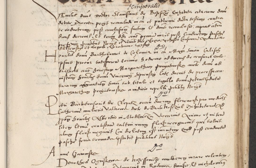 Zdjęcie nr 89 dla obiektu archiwalnego: Acta actorum causarum, sentenciarum et obligacionum coram reverendo patre domino Paulo Crassowsky Warssoviensi et Omnium Sanctorum preposito, canonico et officiali generali Cracoviensi ad annum Domini millesimum quingentesimum quadraresimum quatrum, cuius indicio est secunda pontificatus sanctissimi in Christo patris et domini nostri domini Pauli divina providencia pape tercii anno ipsius decimo, a die ac mense infrascriptis feliciter continuantur