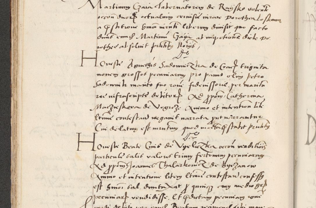 Zdjęcie nr 84 dla obiektu archiwalnego: Acta actorum causarum, sentenciarum et obligacionum coram reverendo patre domino Paulo Crassowsky Warssoviensi et Omnium Sanctorum preposito, canonico et officiali generali Cracoviensi ad annum Domini millesimum quingentesimum quadraresimum quatrum, cuius indicio est secunda pontificatus sanctissimi in Christo patris et domini nostri domini Pauli divina providencia pape tercii anno ipsius decimo, a die ac mense infrascriptis feliciter continuantur