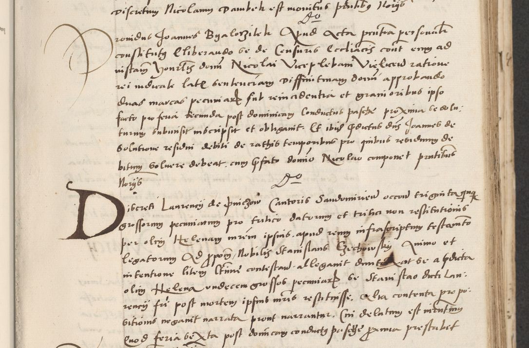 Zdjęcie nr 85 dla obiektu archiwalnego: Acta actorum causarum, sentenciarum et obligacionum coram reverendo patre domino Paulo Crassowsky Warssoviensi et Omnium Sanctorum preposito, canonico et officiali generali Cracoviensi ad annum Domini millesimum quingentesimum quadraresimum quatrum, cuius indicio est secunda pontificatus sanctissimi in Christo patris et domini nostri domini Pauli divina providencia pape tercii anno ipsius decimo, a die ac mense infrascriptis feliciter continuantur