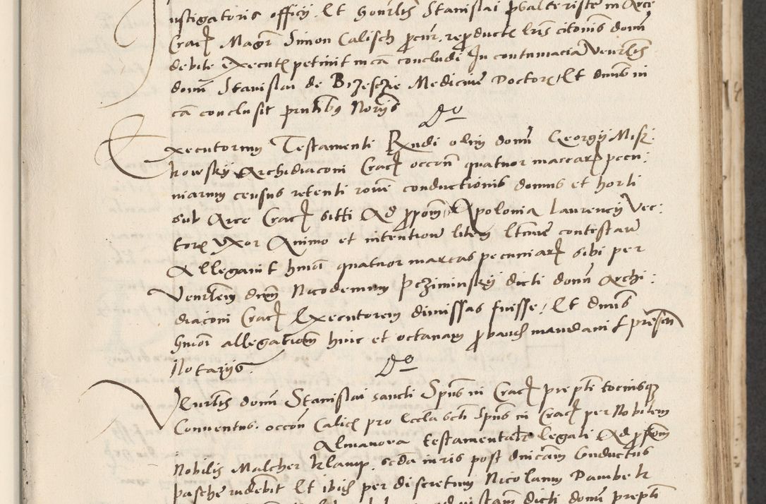 Zdjęcie nr 83 dla obiektu archiwalnego: Acta actorum causarum, sentenciarum et obligacionum coram reverendo patre domino Paulo Crassowsky Warssoviensi et Omnium Sanctorum preposito, canonico et officiali generali Cracoviensi ad annum Domini millesimum quingentesimum quadraresimum quatrum, cuius indicio est secunda pontificatus sanctissimi in Christo patris et domini nostri domini Pauli divina providencia pape tercii anno ipsius decimo, a die ac mense infrascriptis feliciter continuantur