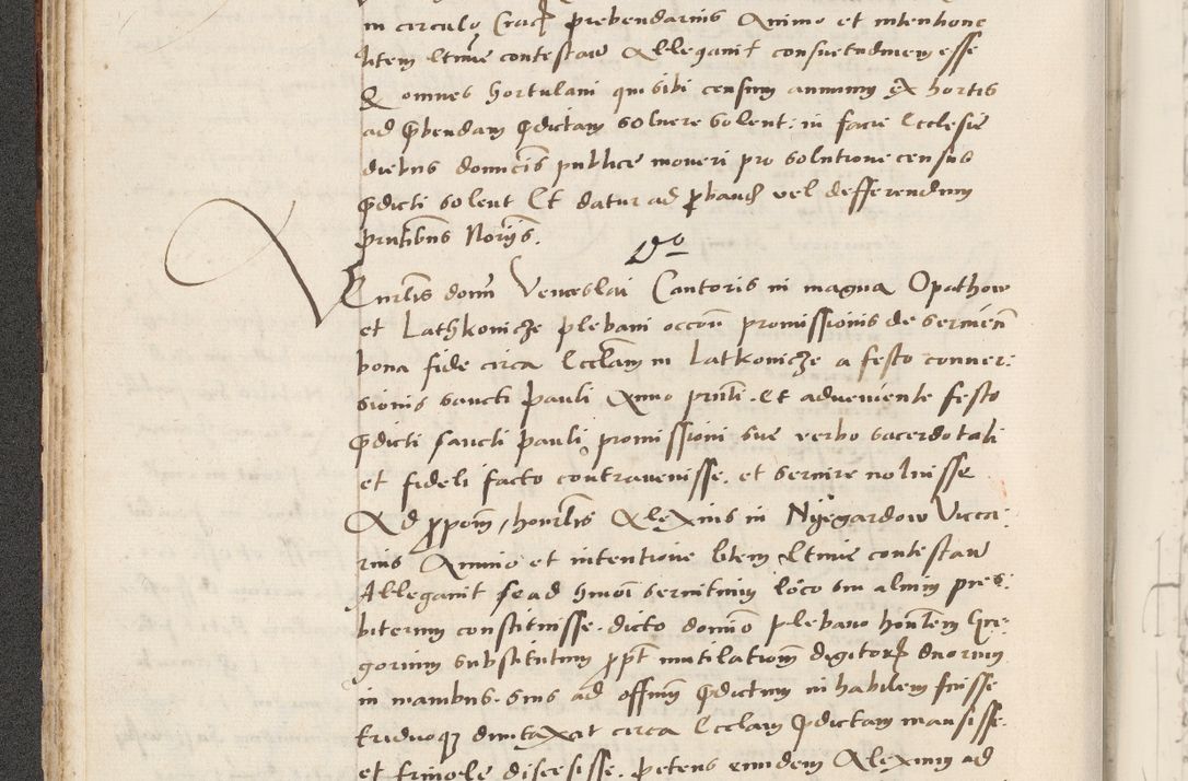 Zdjęcie nr 80 dla obiektu archiwalnego: Acta actorum causarum, sentenciarum et obligacionum coram reverendo patre domino Paulo Crassowsky Warssoviensi et Omnium Sanctorum preposito, canonico et officiali generali Cracoviensi ad annum Domini millesimum quingentesimum quadraresimum quatrum, cuius indicio est secunda pontificatus sanctissimi in Christo patris et domini nostri domini Pauli divina providencia pape tercii anno ipsius decimo, a die ac mense infrascriptis feliciter continuantur