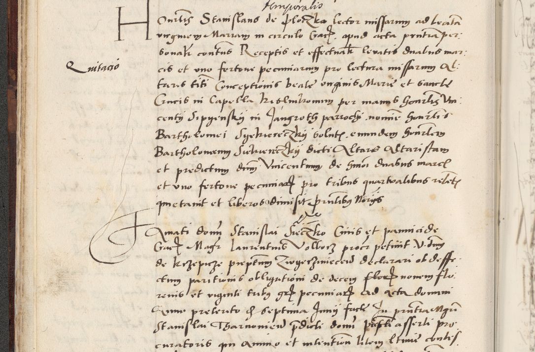 Zdjęcie nr 70 dla obiektu archiwalnego: Acta actorum causarum, sentenciarum et obligacionum coram reverendo patre domino Paulo Crassowsky Warssoviensi et Omnium Sanctorum preposito, canonico et officiali generali Cracoviensi ad annum Domini millesimum quingentesimum quadraresimum quatrum, cuius indicio est secunda pontificatus sanctissimi in Christo patris et domini nostri domini Pauli divina providencia pape tercii anno ipsius decimo, a die ac mense infrascriptis feliciter continuantur