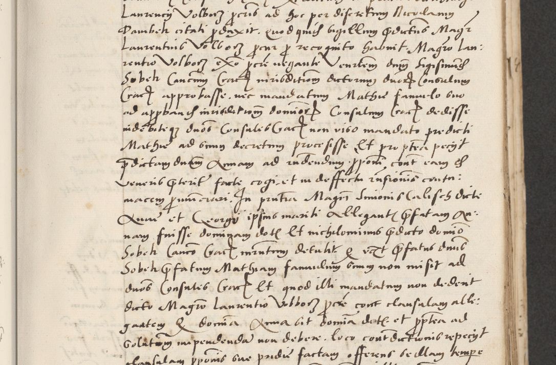 Zdjęcie nr 69 dla obiektu archiwalnego: Acta actorum causarum, sentenciarum et obligacionum coram reverendo patre domino Paulo Crassowsky Warssoviensi et Omnium Sanctorum preposito, canonico et officiali generali Cracoviensi ad annum Domini millesimum quingentesimum quadraresimum quatrum, cuius indicio est secunda pontificatus sanctissimi in Christo patris et domini nostri domini Pauli divina providencia pape tercii anno ipsius decimo, a die ac mense infrascriptis feliciter continuantur