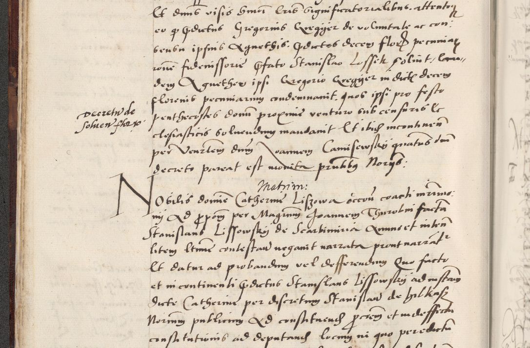 Zdjęcie nr 64 dla obiektu archiwalnego: Acta actorum causarum, sentenciarum et obligacionum coram reverendo patre domino Paulo Crassowsky Warssoviensi et Omnium Sanctorum preposito, canonico et officiali generali Cracoviensi ad annum Domini millesimum quingentesimum quadraresimum quatrum, cuius indicio est secunda pontificatus sanctissimi in Christo patris et domini nostri domini Pauli divina providencia pape tercii anno ipsius decimo, a die ac mense infrascriptis feliciter continuantur