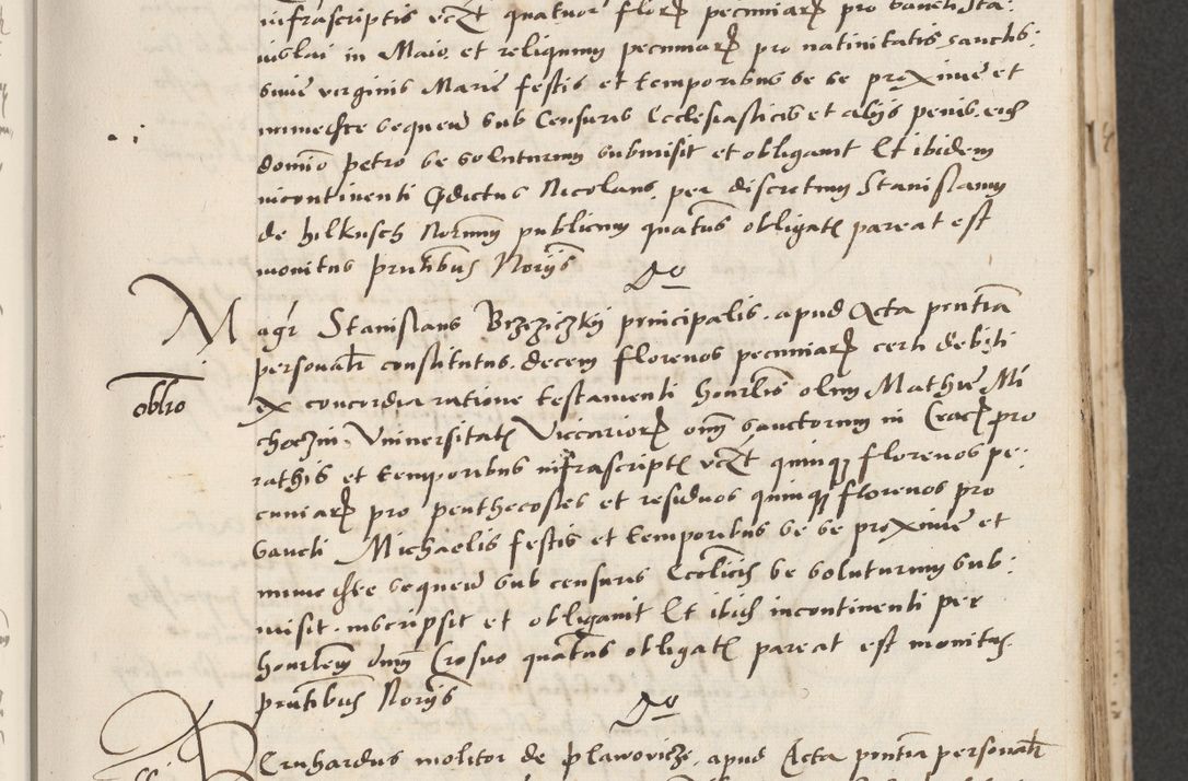 Zdjęcie nr 65 dla obiektu archiwalnego: Acta actorum causarum, sentenciarum et obligacionum coram reverendo patre domino Paulo Crassowsky Warssoviensi et Omnium Sanctorum preposito, canonico et officiali generali Cracoviensi ad annum Domini millesimum quingentesimum quadraresimum quatrum, cuius indicio est secunda pontificatus sanctissimi in Christo patris et domini nostri domini Pauli divina providencia pape tercii anno ipsius decimo, a die ac mense infrascriptis feliciter continuantur