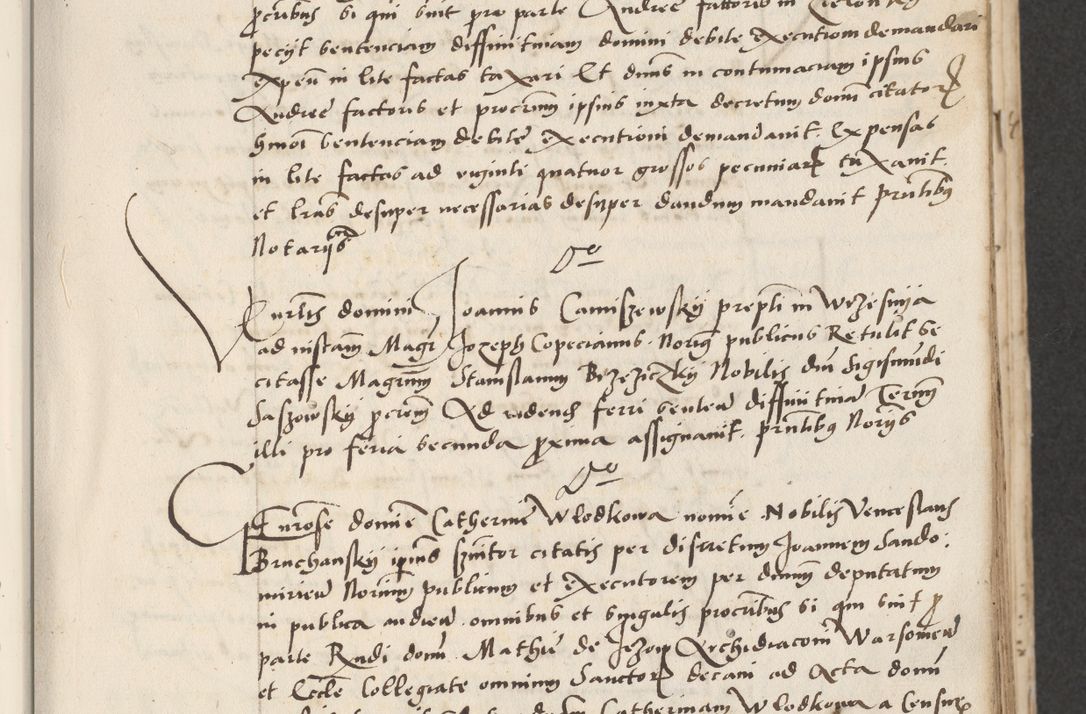 Zdjęcie nr 59 dla obiektu archiwalnego: Acta actorum causarum, sentenciarum et obligacionum coram reverendo patre domino Paulo Crassowsky Warssoviensi et Omnium Sanctorum preposito, canonico et officiali generali Cracoviensi ad annum Domini millesimum quingentesimum quadraresimum quatrum, cuius indicio est secunda pontificatus sanctissimi in Christo patris et domini nostri domini Pauli divina providencia pape tercii anno ipsius decimo, a die ac mense infrascriptis feliciter continuantur
