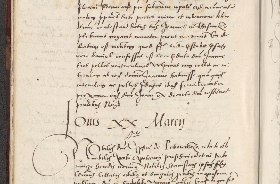 Zdjęcie nr 54 dla obiektu archiwalnego: Acta actorum causarum, sentenciarum et obligacionum coram reverendo patre domino Paulo Crassowsky Warssoviensi et Omnium Sanctorum preposito, canonico et officiali generali Cracoviensi ad annum Domini millesimum quingentesimum quadraresimum quatrum, cuius indicio est secunda pontificatus sanctissimi in Christo patris et domini nostri domini Pauli divina providencia pape tercii anno ipsius decimo, a die ac mense infrascriptis feliciter continuantur