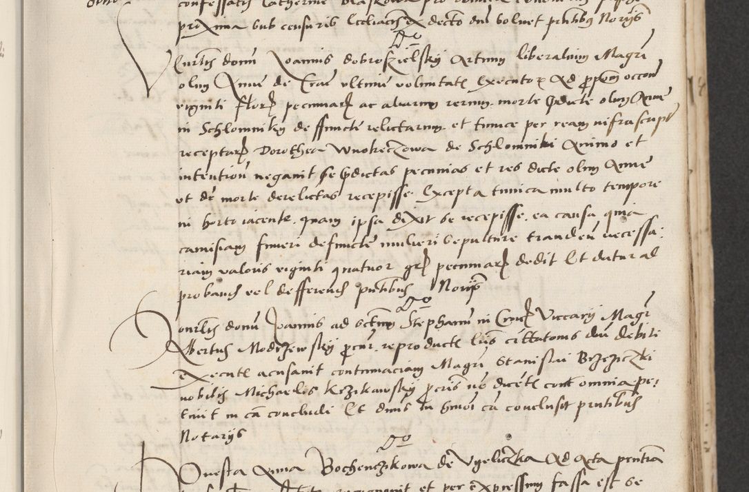 Zdjęcie nr 53 dla obiektu archiwalnego: Acta actorum causarum, sentenciarum et obligacionum coram reverendo patre domino Paulo Crassowsky Warssoviensi et Omnium Sanctorum preposito, canonico et officiali generali Cracoviensi ad annum Domini millesimum quingentesimum quadraresimum quatrum, cuius indicio est secunda pontificatus sanctissimi in Christo patris et domini nostri domini Pauli divina providencia pape tercii anno ipsius decimo, a die ac mense infrascriptis feliciter continuantur