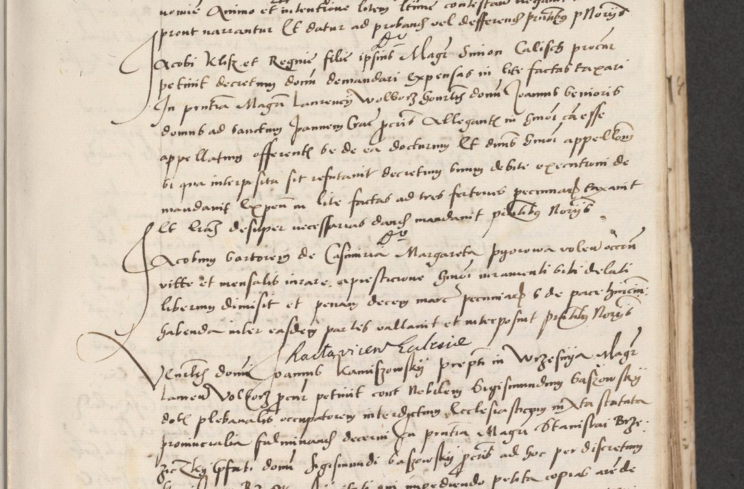 Zdjęcie nr 51 dla obiektu archiwalnego: Acta actorum causarum, sentenciarum et obligacionum coram reverendo patre domino Paulo Crassowsky Warssoviensi et Omnium Sanctorum preposito, canonico et officiali generali Cracoviensi ad annum Domini millesimum quingentesimum quadraresimum quatrum, cuius indicio est secunda pontificatus sanctissimi in Christo patris et domini nostri domini Pauli divina providencia pape tercii anno ipsius decimo, a die ac mense infrascriptis feliciter continuantur