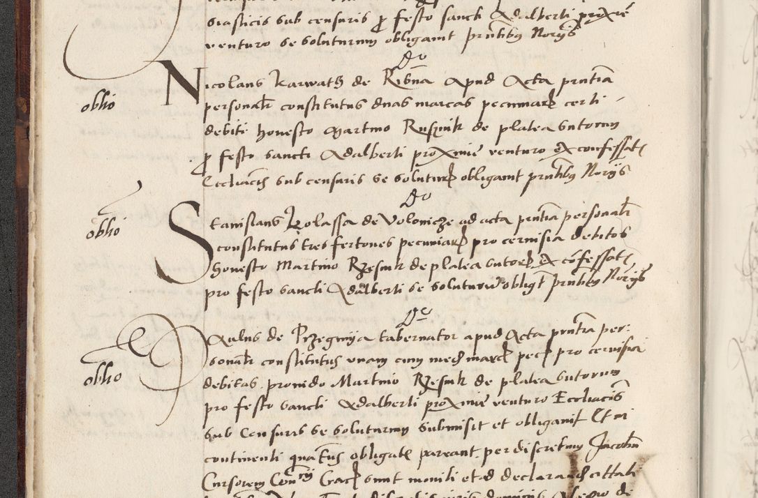 Zdjęcie nr 50 dla obiektu archiwalnego: Acta actorum causarum, sentenciarum et obligacionum coram reverendo patre domino Paulo Crassowsky Warssoviensi et Omnium Sanctorum preposito, canonico et officiali generali Cracoviensi ad annum Domini millesimum quingentesimum quadraresimum quatrum, cuius indicio est secunda pontificatus sanctissimi in Christo patris et domini nostri domini Pauli divina providencia pape tercii anno ipsius decimo, a die ac mense infrascriptis feliciter continuantur