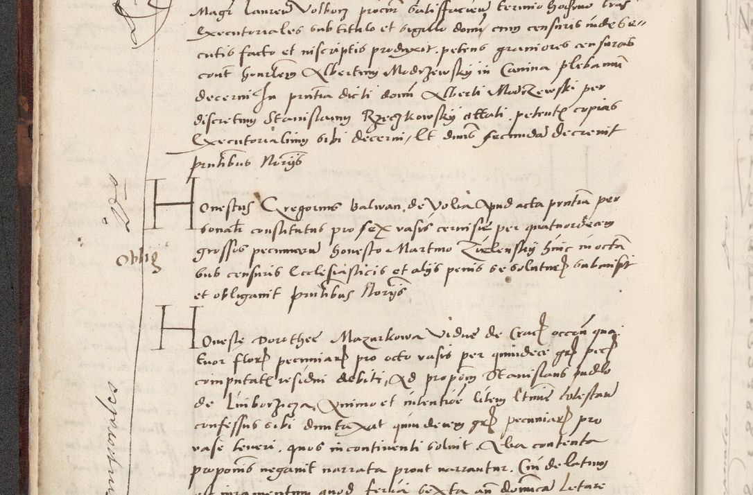 Zdjęcie nr 46 dla obiektu archiwalnego: Acta actorum causarum, sentenciarum et obligacionum coram reverendo patre domino Paulo Crassowsky Warssoviensi et Omnium Sanctorum preposito, canonico et officiali generali Cracoviensi ad annum Domini millesimum quingentesimum quadraresimum quatrum, cuius indicio est secunda pontificatus sanctissimi in Christo patris et domini nostri domini Pauli divina providencia pape tercii anno ipsius decimo, a die ac mense infrascriptis feliciter continuantur