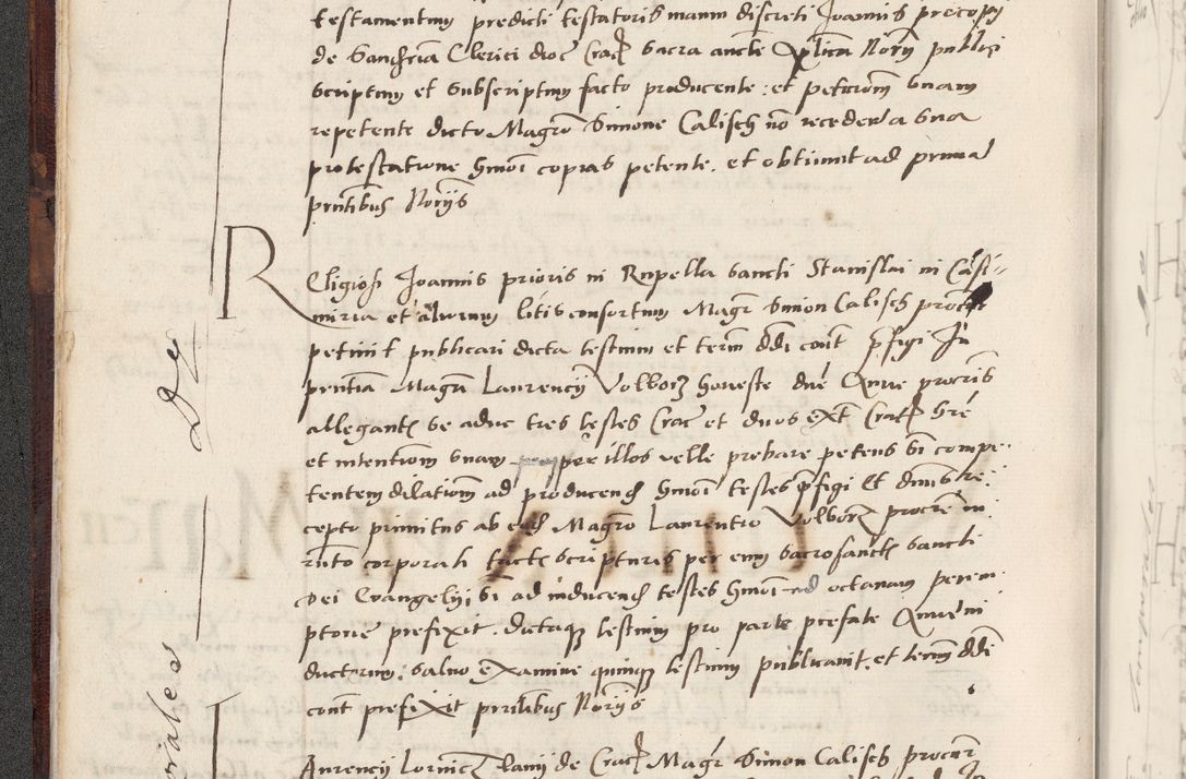 Zdjęcie nr 44 dla obiektu archiwalnego: Acta actorum causarum, sentenciarum et obligacionum coram reverendo patre domino Paulo Crassowsky Warssoviensi et Omnium Sanctorum preposito, canonico et officiali generali Cracoviensi ad annum Domini millesimum quingentesimum quadraresimum quatrum, cuius indicio est secunda pontificatus sanctissimi in Christo patris et domini nostri domini Pauli divina providencia pape tercii anno ipsius decimo, a die ac mense infrascriptis feliciter continuantur