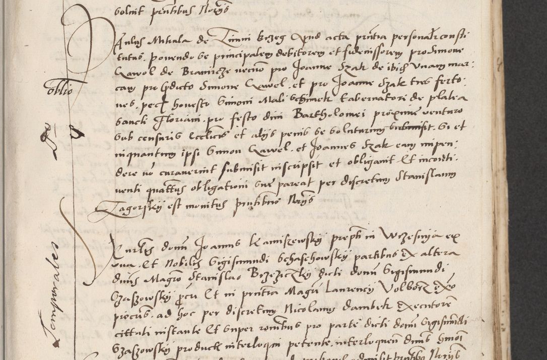 Zdjęcie nr 33 dla obiektu archiwalnego: Acta actorum causarum, sentenciarum et obligacionum coram reverendo patre domino Paulo Crassowsky Warssoviensi et Omnium Sanctorum preposito, canonico et officiali generali Cracoviensi ad annum Domini millesimum quingentesimum quadraresimum quatrum, cuius indicio est secunda pontificatus sanctissimi in Christo patris et domini nostri domini Pauli divina providencia pape tercii anno ipsius decimo, a die ac mense infrascriptis feliciter continuantur