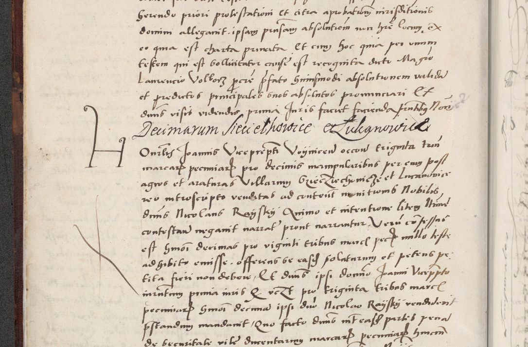 Zdjęcie nr 32 dla obiektu archiwalnego: Acta actorum causarum, sentenciarum et obligacionum coram reverendo patre domino Paulo Crassowsky Warssoviensi et Omnium Sanctorum preposito, canonico et officiali generali Cracoviensi ad annum Domini millesimum quingentesimum quadraresimum quatrum, cuius indicio est secunda pontificatus sanctissimi in Christo patris et domini nostri domini Pauli divina providencia pape tercii anno ipsius decimo, a die ac mense infrascriptis feliciter continuantur
