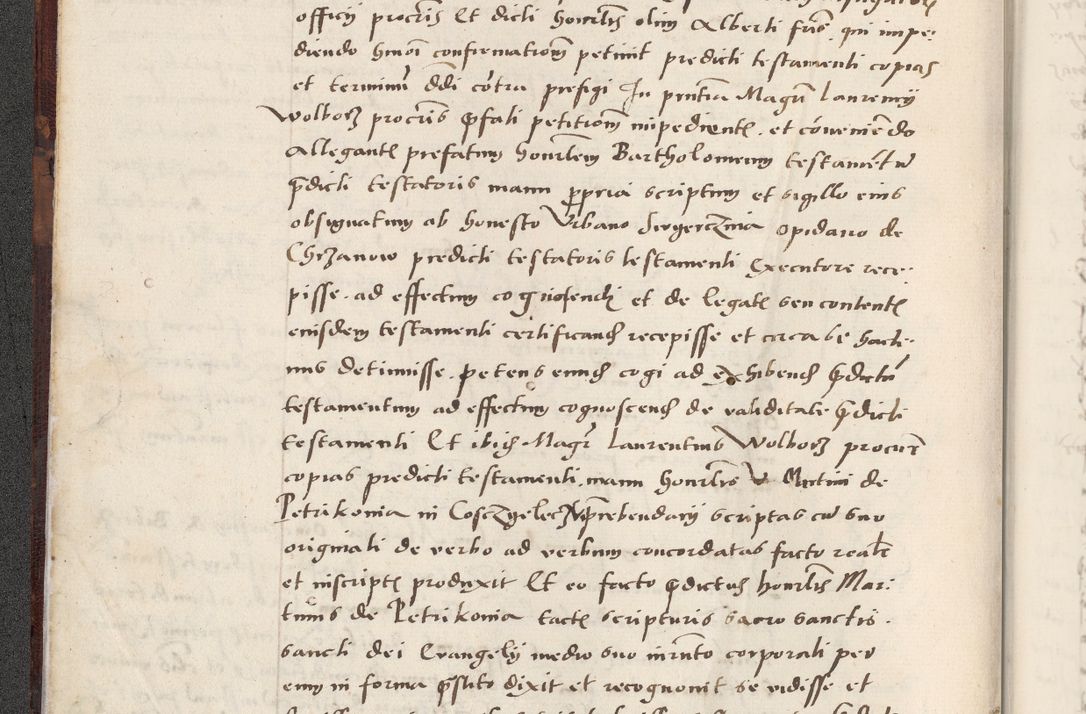 Zdjęcie nr 30 dla obiektu archiwalnego: Acta actorum causarum, sentenciarum et obligacionum coram reverendo patre domino Paulo Crassowsky Warssoviensi et Omnium Sanctorum preposito, canonico et officiali generali Cracoviensi ad annum Domini millesimum quingentesimum quadraresimum quatrum, cuius indicio est secunda pontificatus sanctissimi in Christo patris et domini nostri domini Pauli divina providencia pape tercii anno ipsius decimo, a die ac mense infrascriptis feliciter continuantur