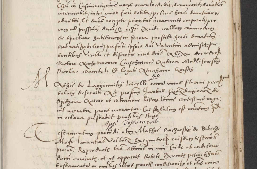 Zdjęcie nr 29 dla obiektu archiwalnego: Acta actorum causarum, sentenciarum et obligacionum coram reverendo patre domino Paulo Crassowsky Warssoviensi et Omnium Sanctorum preposito, canonico et officiali generali Cracoviensi ad annum Domini millesimum quingentesimum quadraresimum quatrum, cuius indicio est secunda pontificatus sanctissimi in Christo patris et domini nostri domini Pauli divina providencia pape tercii anno ipsius decimo, a die ac mense infrascriptis feliciter continuantur