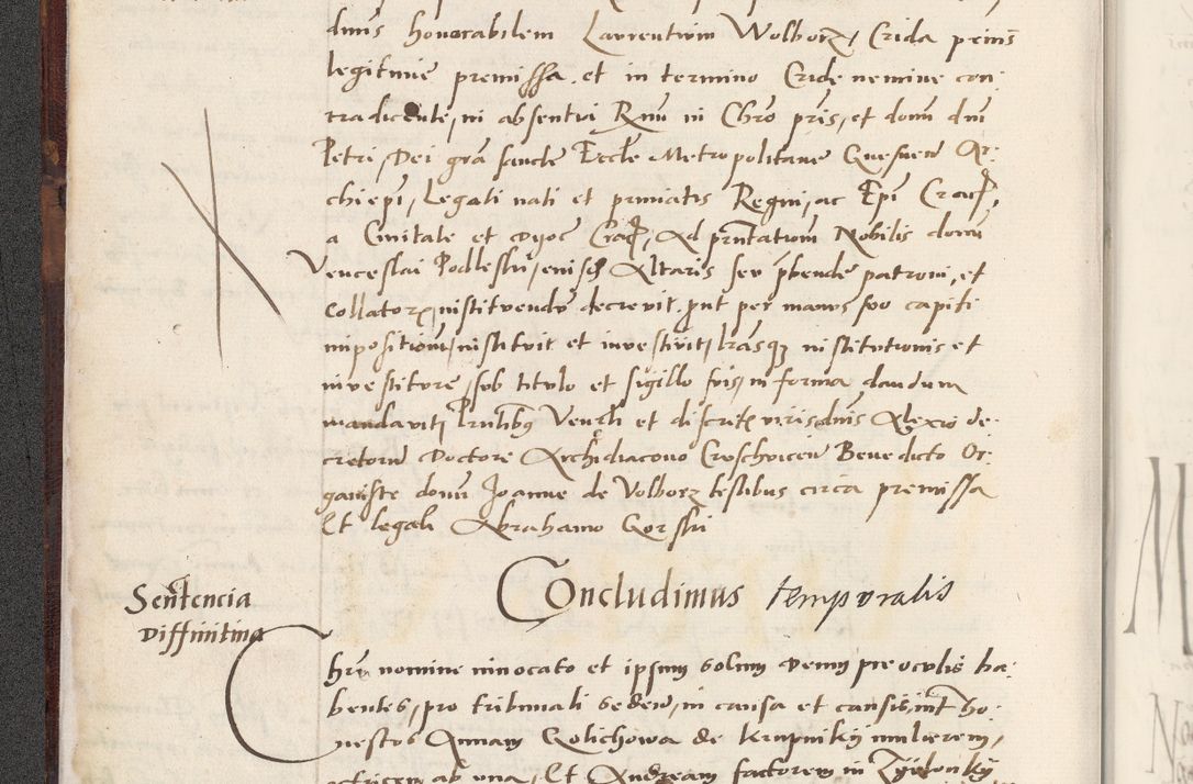 Zdjęcie nr 26 dla obiektu archiwalnego: Acta actorum causarum, sentenciarum et obligacionum coram reverendo patre domino Paulo Crassowsky Warssoviensi et Omnium Sanctorum preposito, canonico et officiali generali Cracoviensi ad annum Domini millesimum quingentesimum quadraresimum quatrum, cuius indicio est secunda pontificatus sanctissimi in Christo patris et domini nostri domini Pauli divina providencia pape tercii anno ipsius decimo, a die ac mense infrascriptis feliciter continuantur