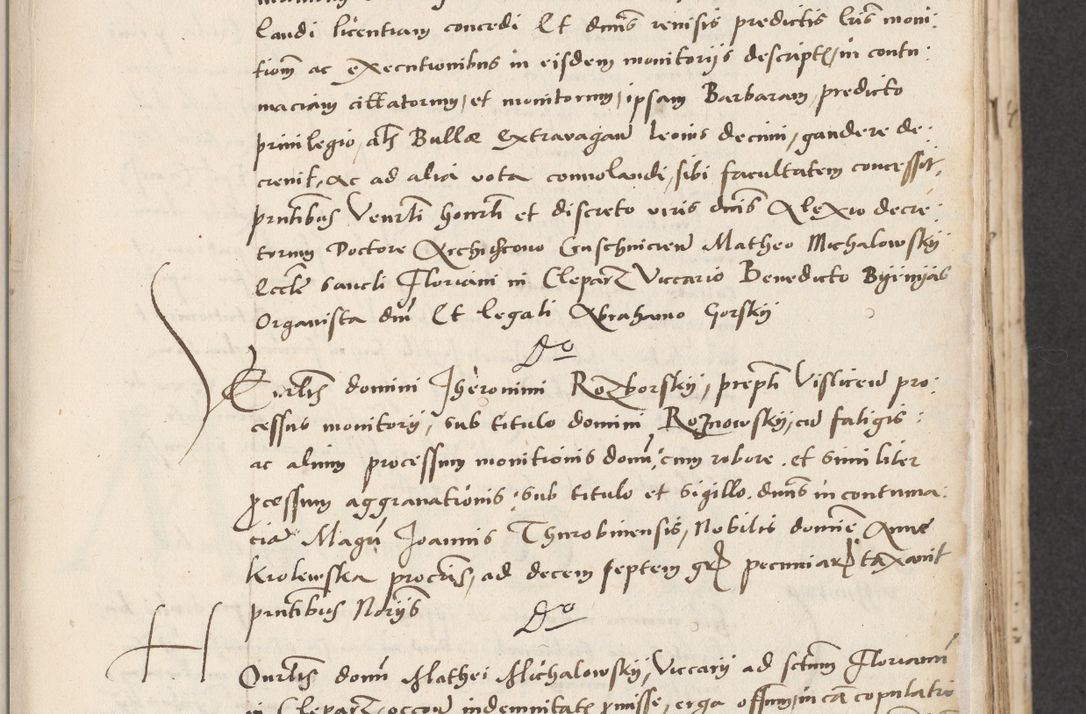 Zdjęcie nr 25 dla obiektu archiwalnego: Acta actorum causarum, sentenciarum et obligacionum coram reverendo patre domino Paulo Crassowsky Warssoviensi et Omnium Sanctorum preposito, canonico et officiali generali Cracoviensi ad annum Domini millesimum quingentesimum quadraresimum quatrum, cuius indicio est secunda pontificatus sanctissimi in Christo patris et domini nostri domini Pauli divina providencia pape tercii anno ipsius decimo, a die ac mense infrascriptis feliciter continuantur