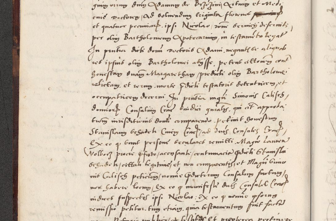 Zdjęcie nr 22 dla obiektu archiwalnego: Acta actorum causarum, sentenciarum et obligacionum coram reverendo patre domino Paulo Crassowsky Warssoviensi et Omnium Sanctorum preposito, canonico et officiali generali Cracoviensi ad annum Domini millesimum quingentesimum quadraresimum quatrum, cuius indicio est secunda pontificatus sanctissimi in Christo patris et domini nostri domini Pauli divina providencia pape tercii anno ipsius decimo, a die ac mense infrascriptis feliciter continuantur