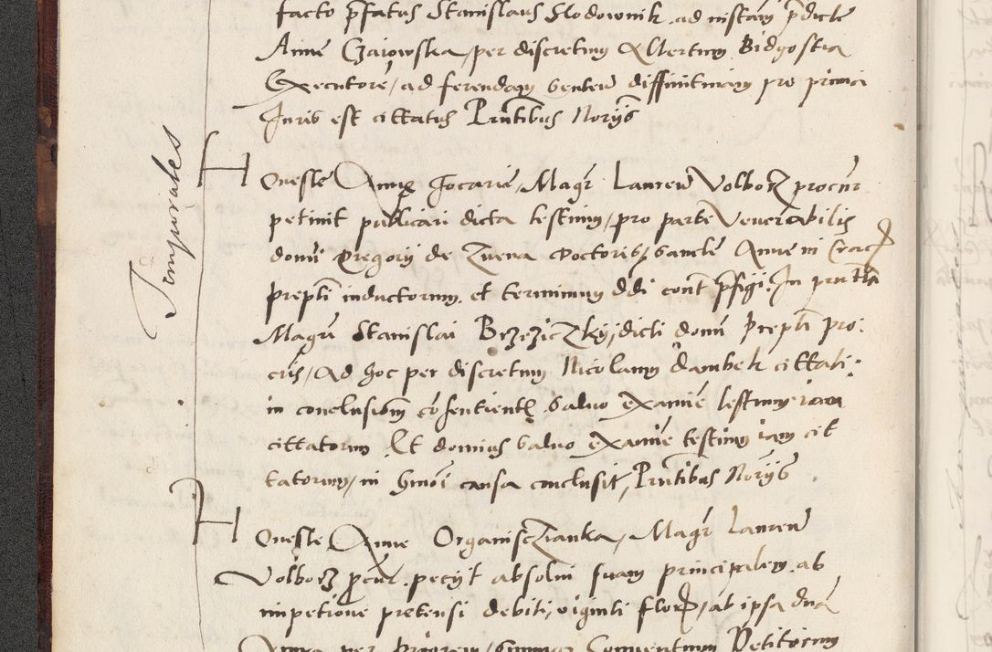 Zdjęcie nr 20 dla obiektu archiwalnego: Acta actorum causarum, sentenciarum et obligacionum coram reverendo patre domino Paulo Crassowsky Warssoviensi et Omnium Sanctorum preposito, canonico et officiali generali Cracoviensi ad annum Domini millesimum quingentesimum quadraresimum quatrum, cuius indicio est secunda pontificatus sanctissimi in Christo patris et domini nostri domini Pauli divina providencia pape tercii anno ipsius decimo, a die ac mense infrascriptis feliciter continuantur