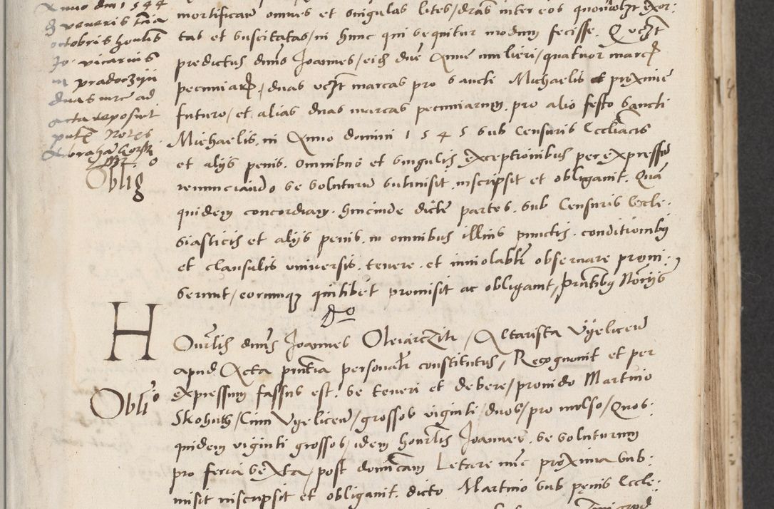 Zdjęcie nr 17 dla obiektu archiwalnego: Acta actorum causarum, sentenciarum et obligacionum coram reverendo patre domino Paulo Crassowsky Warssoviensi et Omnium Sanctorum preposito, canonico et officiali generali Cracoviensi ad annum Domini millesimum quingentesimum quadraresimum quatrum, cuius indicio est secunda pontificatus sanctissimi in Christo patris et domini nostri domini Pauli divina providencia pape tercii anno ipsius decimo, a die ac mense infrascriptis feliciter continuantur