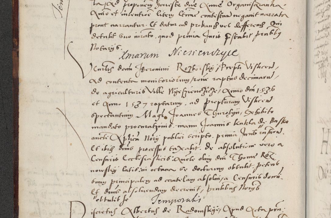 Zdjęcie nr 16 dla obiektu archiwalnego: Acta actorum causarum, sentenciarum et obligacionum coram reverendo patre domino Paulo Crassowsky Warssoviensi et Omnium Sanctorum preposito, canonico et officiali generali Cracoviensi ad annum Domini millesimum quingentesimum quadraresimum quatrum, cuius indicio est secunda pontificatus sanctissimi in Christo patris et domini nostri domini Pauli divina providencia pape tercii anno ipsius decimo, a die ac mense infrascriptis feliciter continuantur