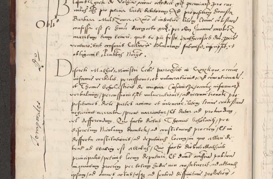 Zdjęcie nr 14 dla obiektu archiwalnego: Acta actorum causarum, sentenciarum et obligacionum coram reverendo patre domino Paulo Crassowsky Warssoviensi et Omnium Sanctorum preposito, canonico et officiali generali Cracoviensi ad annum Domini millesimum quingentesimum quadraresimum quatrum, cuius indicio est secunda pontificatus sanctissimi in Christo patris et domini nostri domini Pauli divina providencia pape tercii anno ipsius decimo, a die ac mense infrascriptis feliciter continuantur