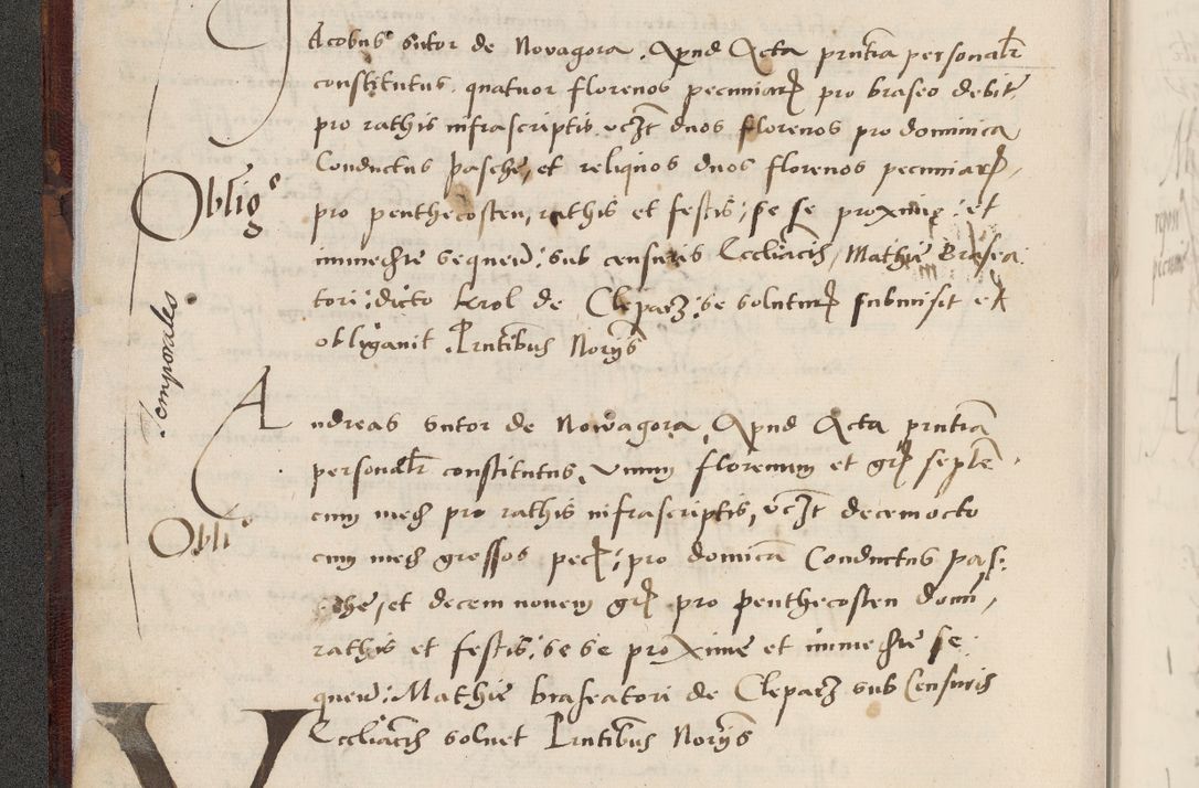 Zdjęcie nr 12 dla obiektu archiwalnego: Acta actorum causarum, sentenciarum et obligacionum coram reverendo patre domino Paulo Crassowsky Warssoviensi et Omnium Sanctorum preposito, canonico et officiali generali Cracoviensi ad annum Domini millesimum quingentesimum quadraresimum quatrum, cuius indicio est secunda pontificatus sanctissimi in Christo patris et domini nostri domini Pauli divina providencia pape tercii anno ipsius decimo, a die ac mense infrascriptis feliciter continuantur