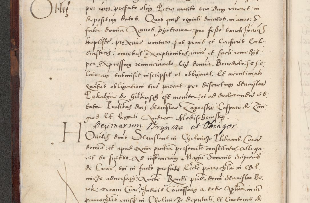 Zdjęcie nr 10 dla obiektu archiwalnego: Acta actorum causarum, sentenciarum et obligacionum coram reverendo patre domino Paulo Crassowsky Warssoviensi et Omnium Sanctorum preposito, canonico et officiali generali Cracoviensi ad annum Domini millesimum quingentesimum quadraresimum quatrum, cuius indicio est secunda pontificatus sanctissimi in Christo patris et domini nostri domini Pauli divina providencia pape tercii anno ipsius decimo, a die ac mense infrascriptis feliciter continuantur