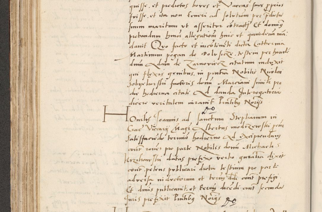 Zdjęcie nr 206 dla obiektu archiwalnego: Acta actorum causarum, sentenciarum et obligacionum coram reverendo patre domino Paulo Crassowsky Warssoviensi et Omnium Sanctorum preposito, canonico et officiali generali Cracoviensi ad annum Domini millesimum quingentesimum quadraresimum quatrum, cuius indicio est secunda pontificatus sanctissimi in Christo patris et domini nostri domini Pauli divina providencia pape tercii anno ipsius decimo, a die ac mense infrascriptis feliciter continuantur
