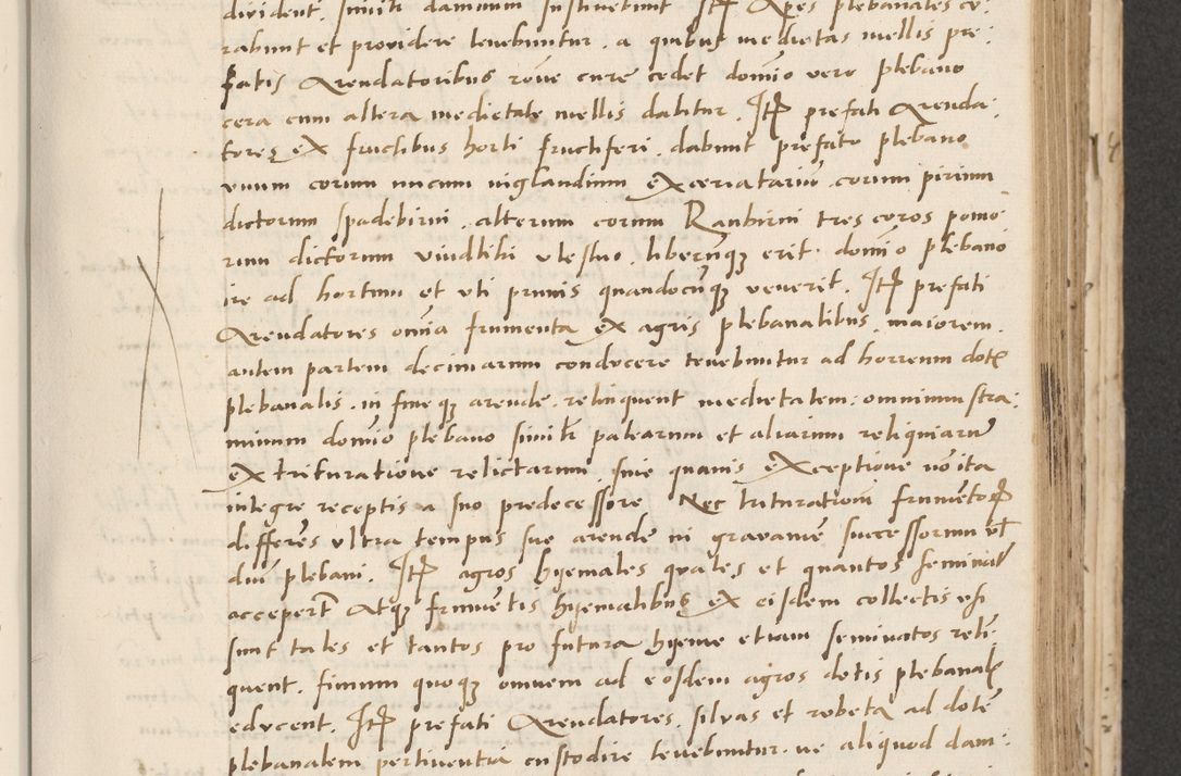 Zdjęcie nr 209 dla obiektu archiwalnego: Acta actorum causarum, sentenciarum et obligacionum coram reverendo patre domino Paulo Crassowsky Warssoviensi et Omnium Sanctorum preposito, canonico et officiali generali Cracoviensi ad annum Domini millesimum quingentesimum quadraresimum quatrum, cuius indicio est secunda pontificatus sanctissimi in Christo patris et domini nostri domini Pauli divina providencia pape tercii anno ipsius decimo, a die ac mense infrascriptis feliciter continuantur