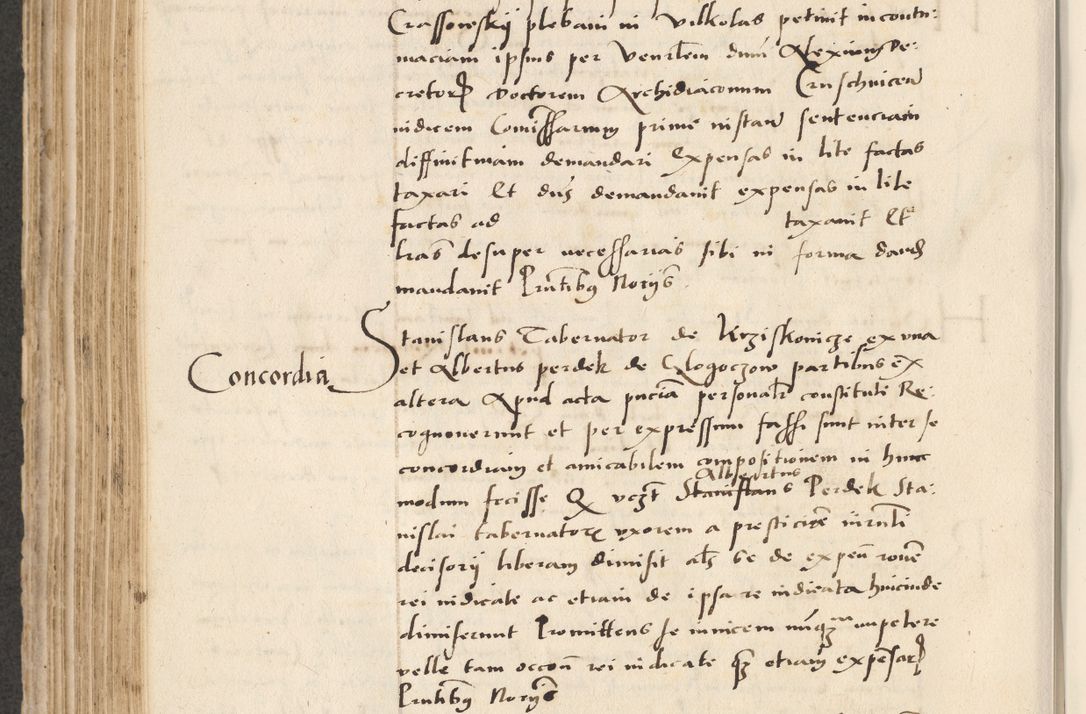 Zdjęcie nr 402 dla obiektu archiwalnego: Acta actorum causarum, sentenciarum et obligacionum coram reverendo patre domino Paulo Crassowsky Warssoviensi et Omnium Sanctorum preposito, canonico et officiali generali Cracoviensi ad annum Domini millesimum quingentesimum quadraresimum quatrum, cuius indicio est secunda pontificatus sanctissimi in Christo patris et domini nostri domini Pauli divina providencia pape tercii anno ipsius decimo, a die ac mense infrascriptis feliciter continuantur