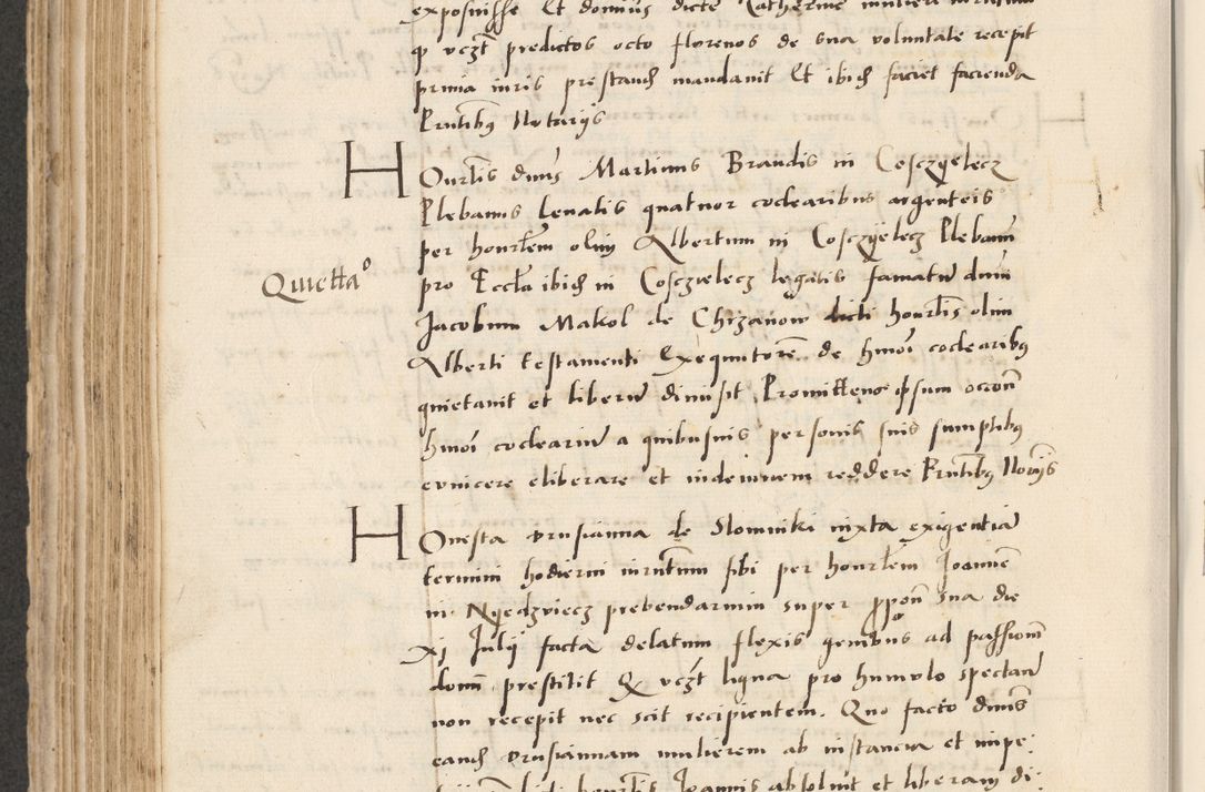 Zdjęcie nr 396 dla obiektu archiwalnego: Acta actorum causarum, sentenciarum et obligacionum coram reverendo patre domino Paulo Crassowsky Warssoviensi et Omnium Sanctorum preposito, canonico et officiali generali Cracoviensi ad annum Domini millesimum quingentesimum quadraresimum quatrum, cuius indicio est secunda pontificatus sanctissimi in Christo patris et domini nostri domini Pauli divina providencia pape tercii anno ipsius decimo, a die ac mense infrascriptis feliciter continuantur