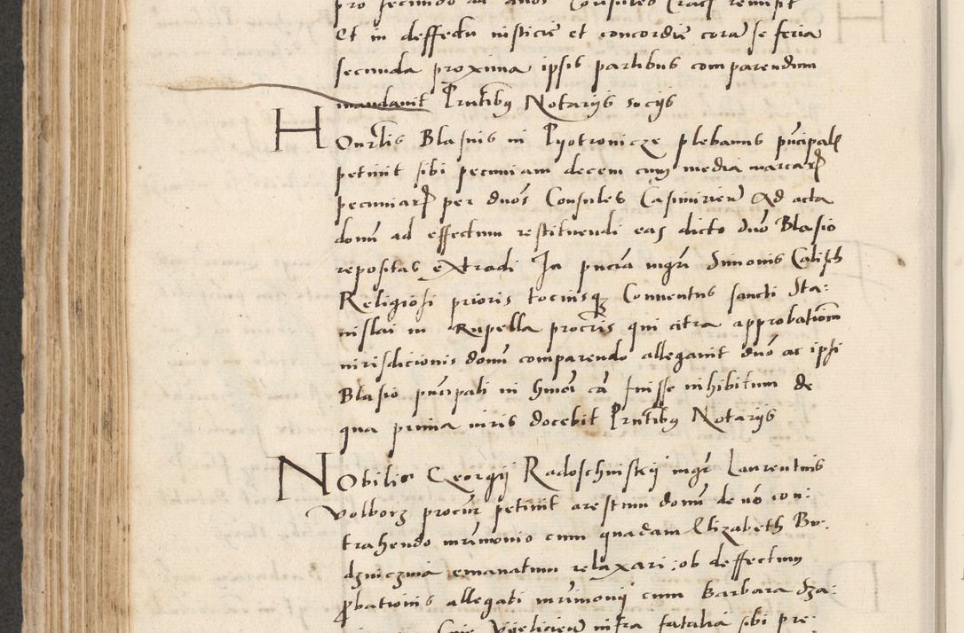 Zdjęcie nr 394 dla obiektu archiwalnego: Acta actorum causarum, sentenciarum et obligacionum coram reverendo patre domino Paulo Crassowsky Warssoviensi et Omnium Sanctorum preposito, canonico et officiali generali Cracoviensi ad annum Domini millesimum quingentesimum quadraresimum quatrum, cuius indicio est secunda pontificatus sanctissimi in Christo patris et domini nostri domini Pauli divina providencia pape tercii anno ipsius decimo, a die ac mense infrascriptis feliciter continuantur