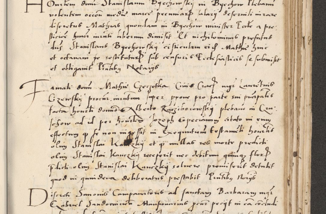 Zdjęcie nr 393 dla obiektu archiwalnego: Acta actorum causarum, sentenciarum et obligacionum coram reverendo patre domino Paulo Crassowsky Warssoviensi et Omnium Sanctorum preposito, canonico et officiali generali Cracoviensi ad annum Domini millesimum quingentesimum quadraresimum quatrum, cuius indicio est secunda pontificatus sanctissimi in Christo patris et domini nostri domini Pauli divina providencia pape tercii anno ipsius decimo, a die ac mense infrascriptis feliciter continuantur