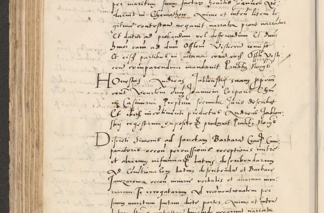 Zdjęcie nr 382 dla obiektu archiwalnego: Acta actorum causarum, sentenciarum et obligacionum coram reverendo patre domino Paulo Crassowsky Warssoviensi et Omnium Sanctorum preposito, canonico et officiali generali Cracoviensi ad annum Domini millesimum quingentesimum quadraresimum quatrum, cuius indicio est secunda pontificatus sanctissimi in Christo patris et domini nostri domini Pauli divina providencia pape tercii anno ipsius decimo, a die ac mense infrascriptis feliciter continuantur