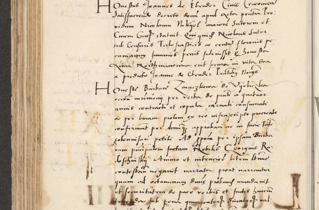 Zdjęcie nr 378 dla obiektu archiwalnego: Acta actorum causarum, sentenciarum et obligacionum coram reverendo patre domino Paulo Crassowsky Warssoviensi et Omnium Sanctorum preposito, canonico et officiali generali Cracoviensi ad annum Domini millesimum quingentesimum quadraresimum quatrum, cuius indicio est secunda pontificatus sanctissimi in Christo patris et domini nostri domini Pauli divina providencia pape tercii anno ipsius decimo, a die ac mense infrascriptis feliciter continuantur