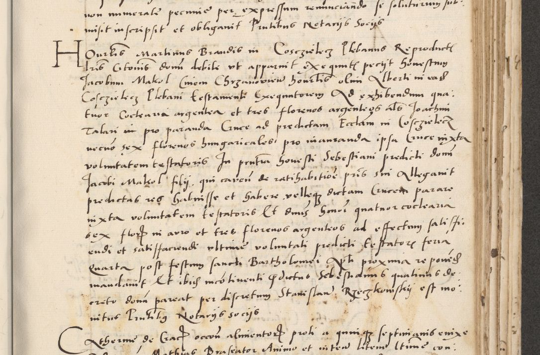 Zdjęcie nr 373 dla obiektu archiwalnego: Acta actorum causarum, sentenciarum et obligacionum coram reverendo patre domino Paulo Crassowsky Warssoviensi et Omnium Sanctorum preposito, canonico et officiali generali Cracoviensi ad annum Domini millesimum quingentesimum quadraresimum quatrum, cuius indicio est secunda pontificatus sanctissimi in Christo patris et domini nostri domini Pauli divina providencia pape tercii anno ipsius decimo, a die ac mense infrascriptis feliciter continuantur