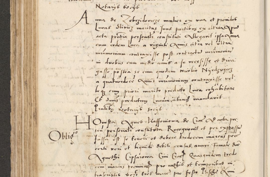 Zdjęcie nr 374 dla obiektu archiwalnego: Acta actorum causarum, sentenciarum et obligacionum coram reverendo patre domino Paulo Crassowsky Warssoviensi et Omnium Sanctorum preposito, canonico et officiali generali Cracoviensi ad annum Domini millesimum quingentesimum quadraresimum quatrum, cuius indicio est secunda pontificatus sanctissimi in Christo patris et domini nostri domini Pauli divina providencia pape tercii anno ipsius decimo, a die ac mense infrascriptis feliciter continuantur