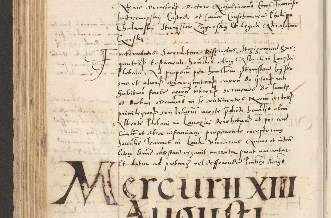 Zdjęcie nr 372 dla obiektu archiwalnego: Acta actorum causarum, sentenciarum et obligacionum coram reverendo patre domino Paulo Crassowsky Warssoviensi et Omnium Sanctorum preposito, canonico et officiali generali Cracoviensi ad annum Domini millesimum quingentesimum quadraresimum quatrum, cuius indicio est secunda pontificatus sanctissimi in Christo patris et domini nostri domini Pauli divina providencia pape tercii anno ipsius decimo, a die ac mense infrascriptis feliciter continuantur