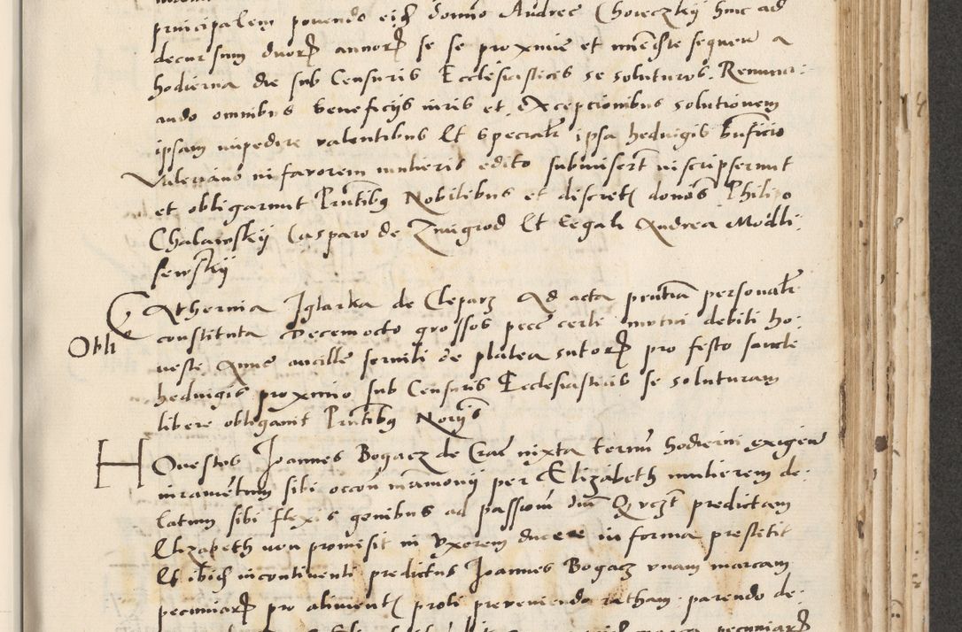 Zdjęcie nr 369 dla obiektu archiwalnego: Acta actorum causarum, sentenciarum et obligacionum coram reverendo patre domino Paulo Crassowsky Warssoviensi et Omnium Sanctorum preposito, canonico et officiali generali Cracoviensi ad annum Domini millesimum quingentesimum quadraresimum quatrum, cuius indicio est secunda pontificatus sanctissimi in Christo patris et domini nostri domini Pauli divina providencia pape tercii anno ipsius decimo, a die ac mense infrascriptis feliciter continuantur